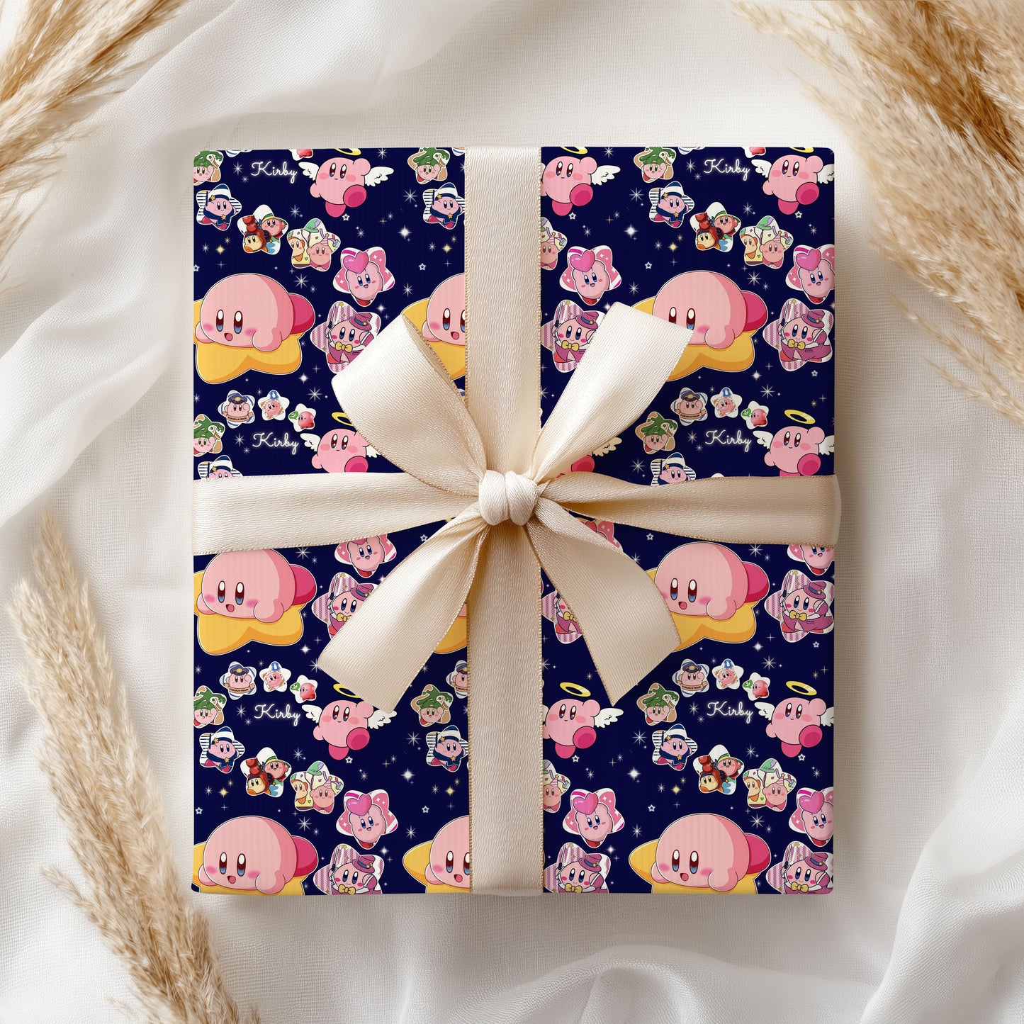 Kirby Christmas Gift Wrap, Nintendo Holiday Wrapping Paper