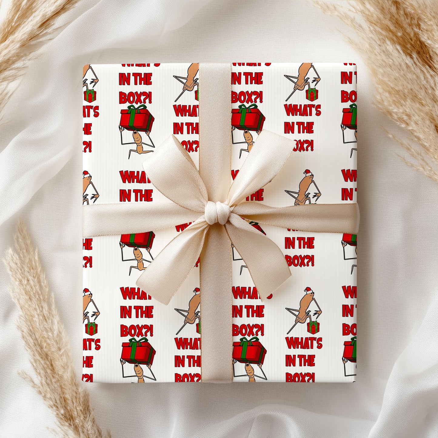 Marcus What's Is In The Box Wrapping Paper