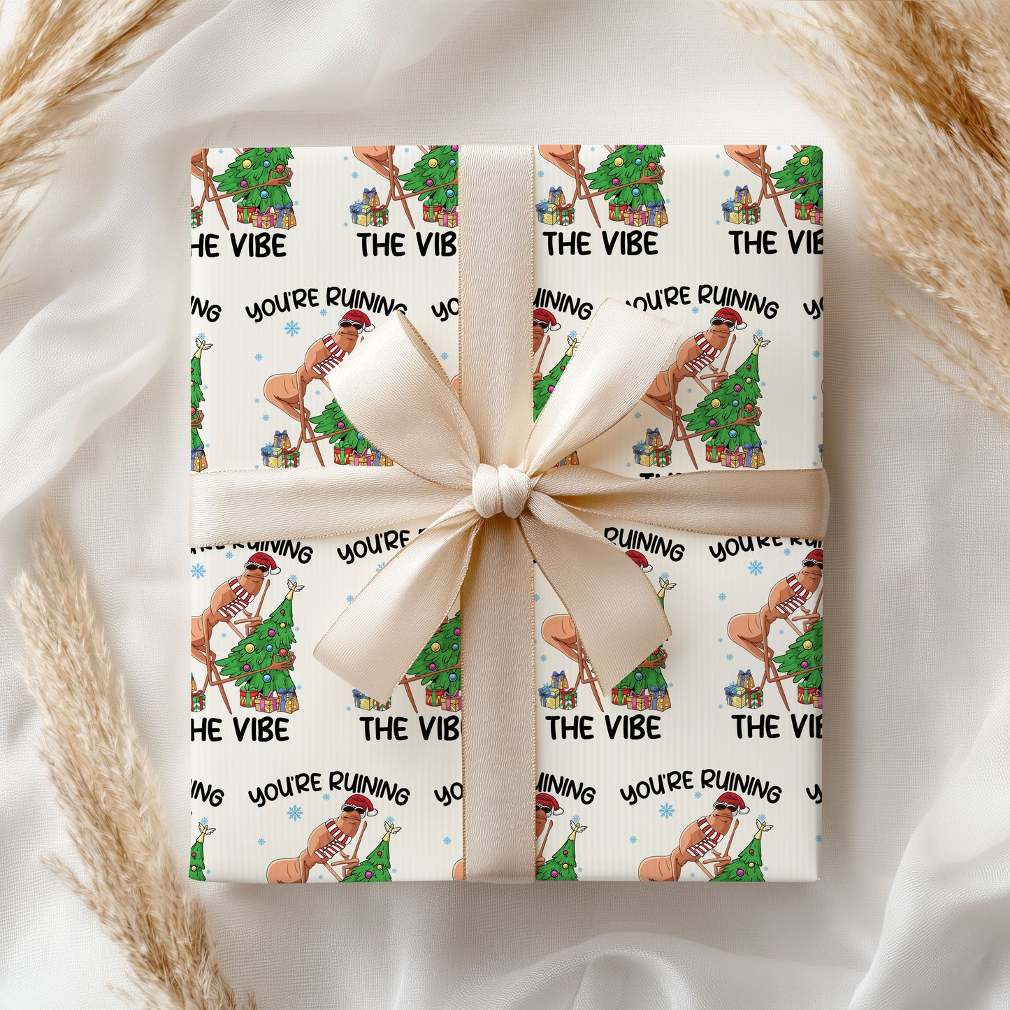 Marcus The Worm Wrapping Paper Christmas Gift