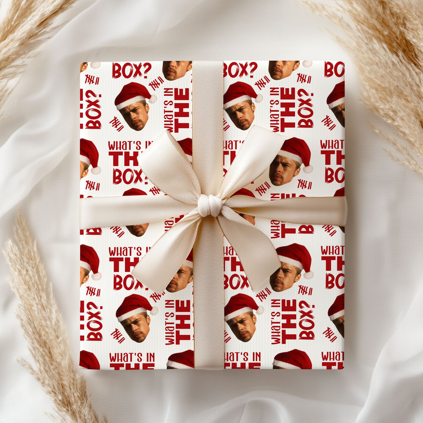 What's In the Box Wrapping Paper Holiday Gift Wrap
