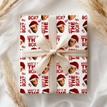 What's In the Box Wrapping Paper Holiday Gift Wrap