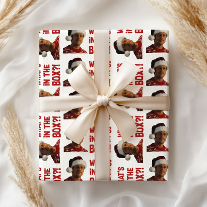 What's In the Box Wrapping Paper - Xmas Gift