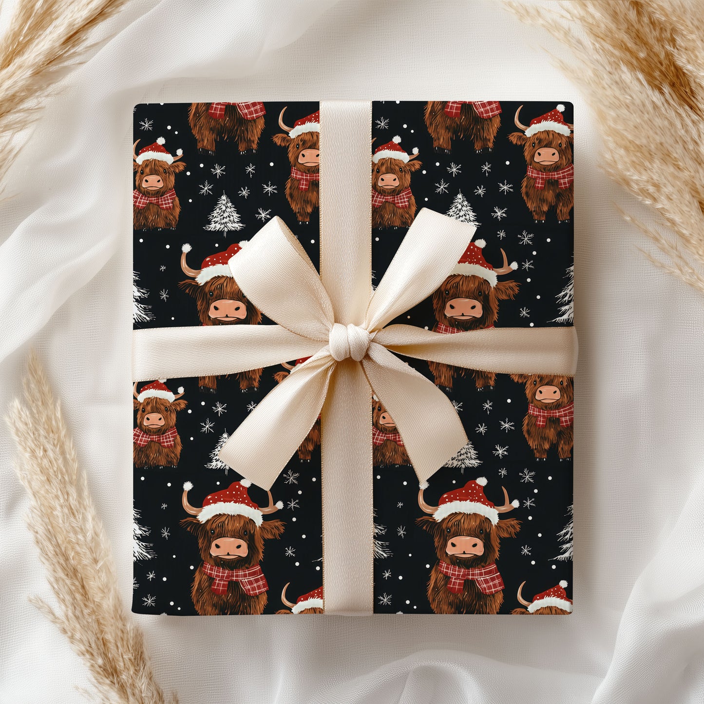Mooey Christmas Cows Wrapping Paper