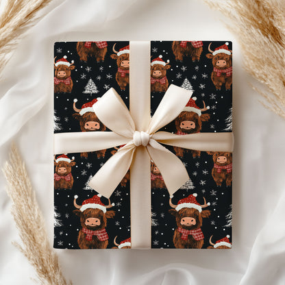 Mooey Christmas Cows Wrapping Paper