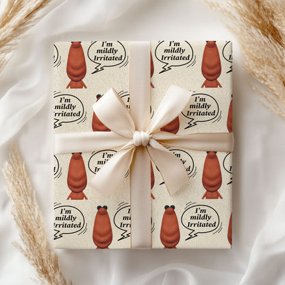 I'm Mildlly Irritated Marcus The Worm Wrapping Paper
