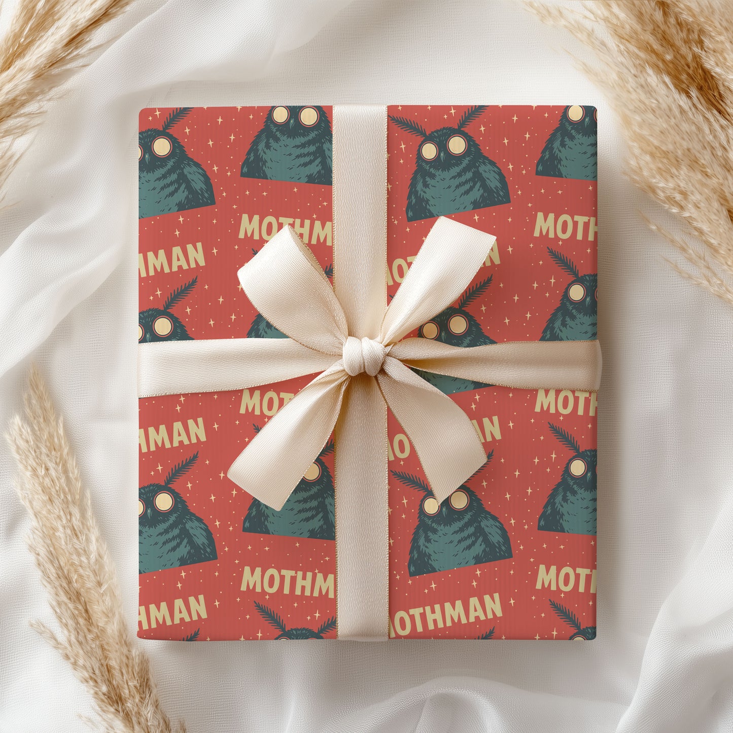 Mothman Christmas Wrapping Paper Roll
