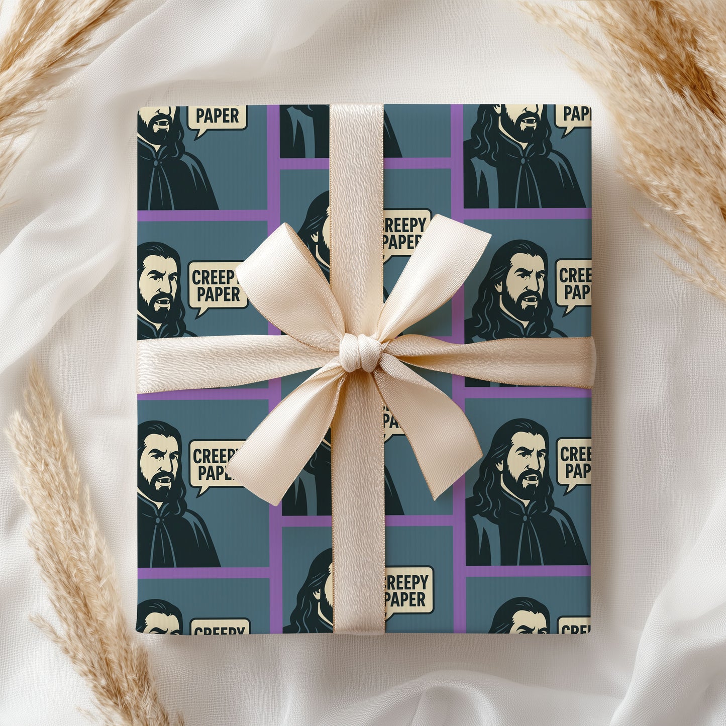 Creepy Paper Christmas Movies Character Wrapping