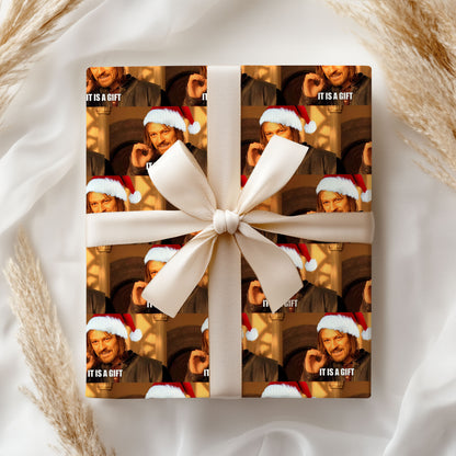 It's A Gift Wrapping Paper Roll, Funny Meme Christmas Movies Wrapping, Xmas Gift Wrap
