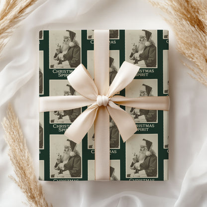 Santa Christmas Spirit Wrapping Paper Roll