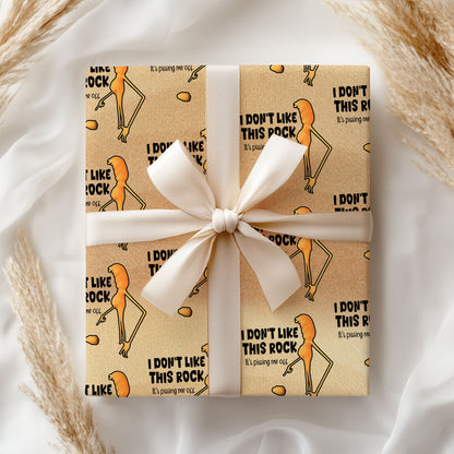 I Don't Like This Rock Marcus The Worm Meme Wrapping Paper
