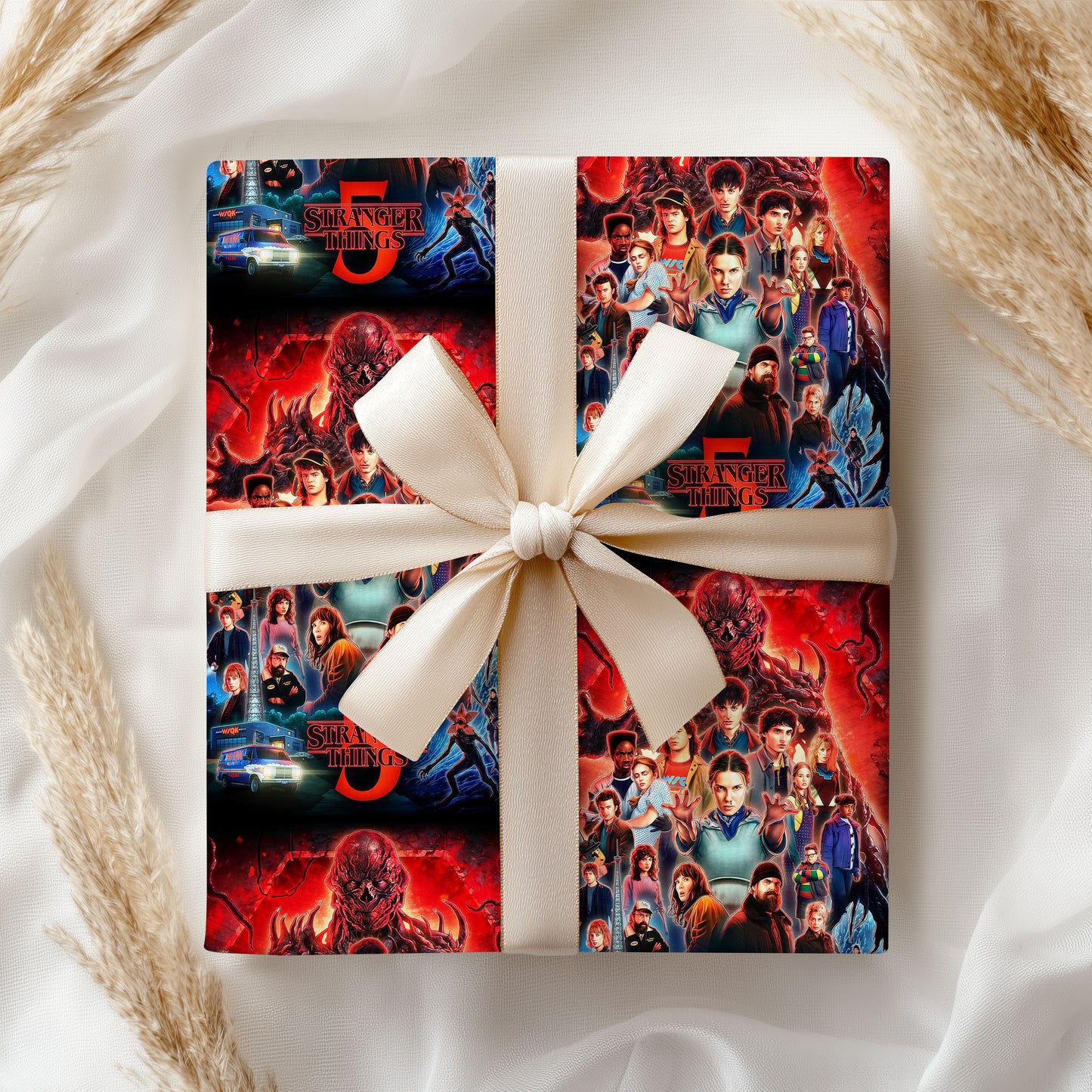 Stranger Things Wrapping Paper Birthday Gift