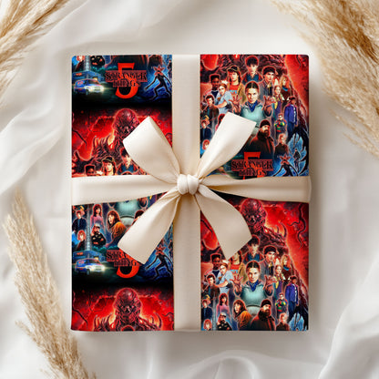 Stranger Things Wrapping Paper Birthday Gift