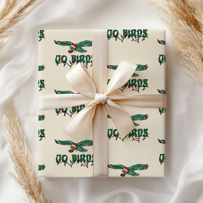Go Bird Football Game Day Christmas Paper Roll
