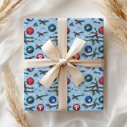 Football Christmas Wrapping Paper Holiday Sports Gift Wrap