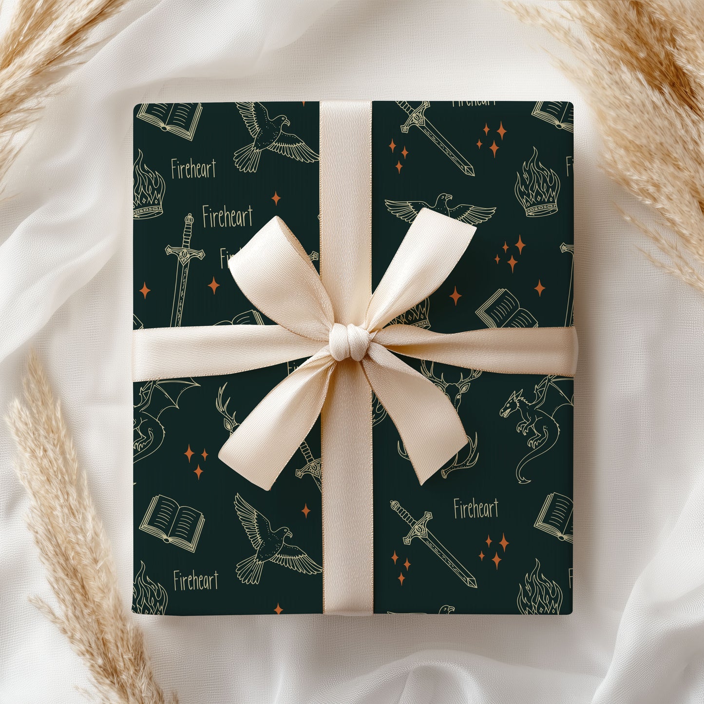 Kingdom of Ash Fireheart Wrapping Paper
