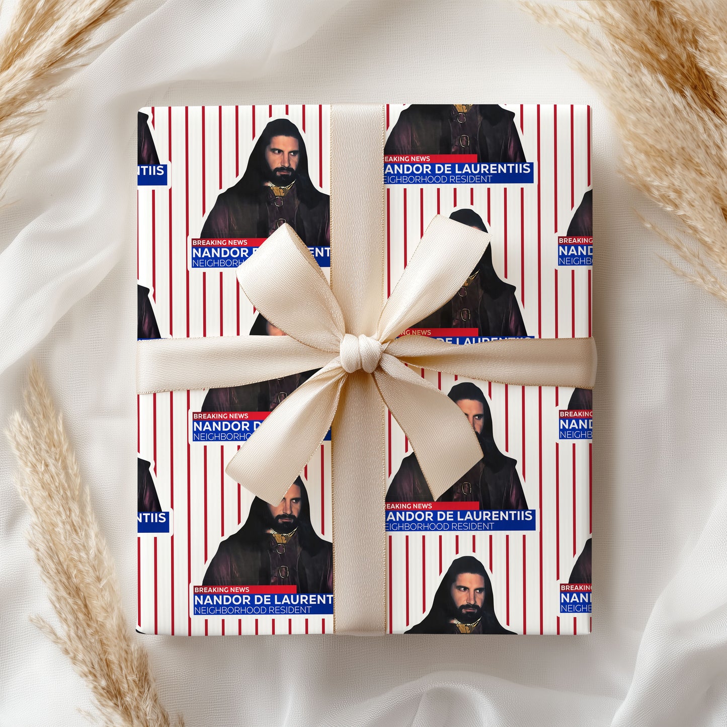 Creepy Paper Christmas Wrapping Paper