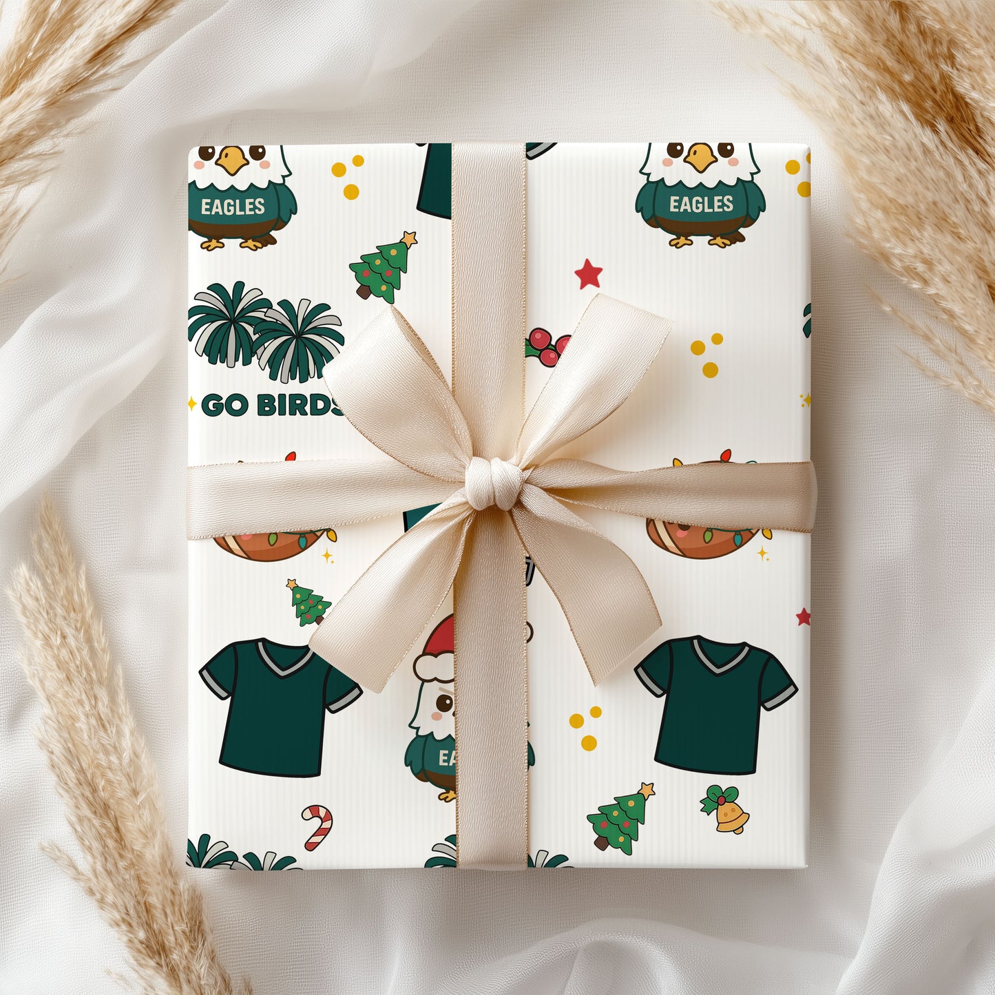 Football Christmas Wrapping Paper