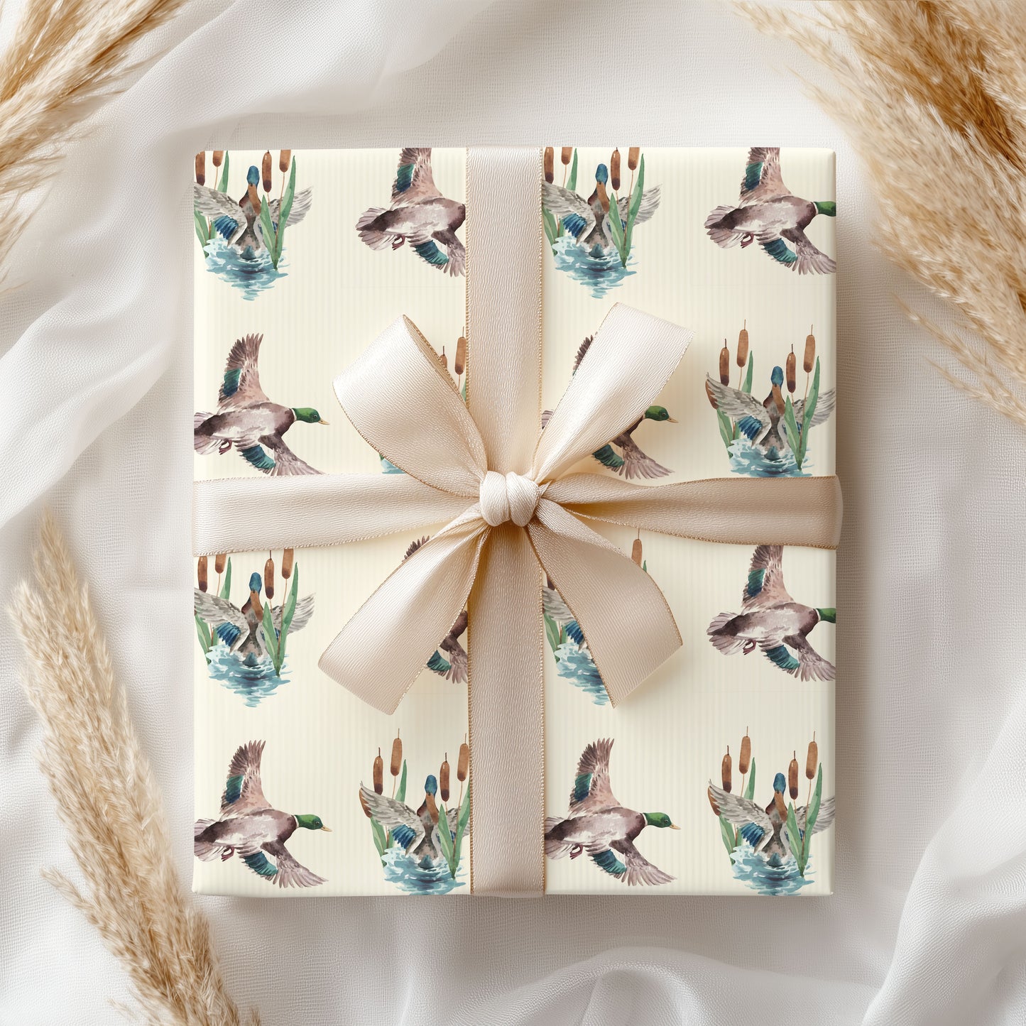 Vintage Mallard Duck Wrapping Paper