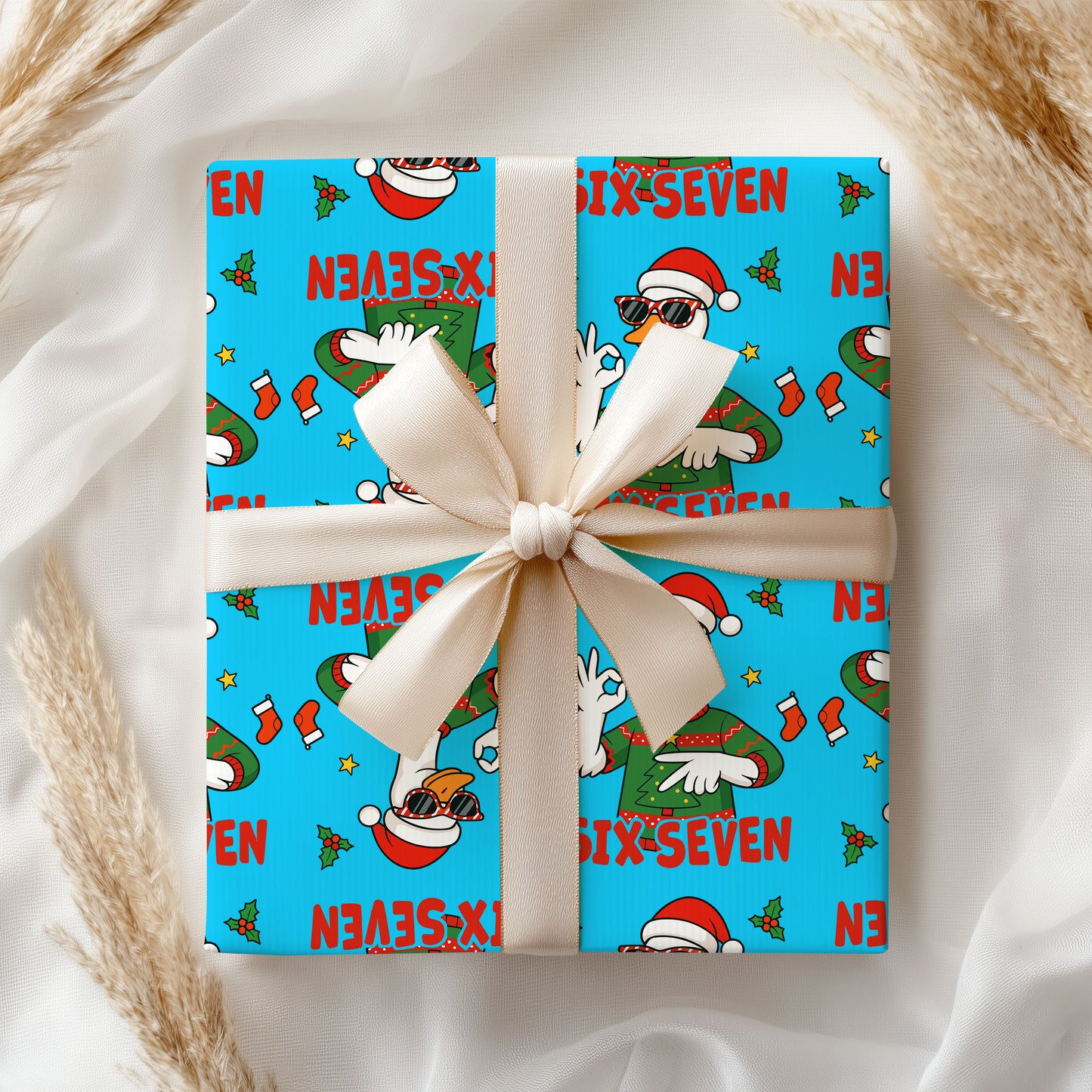 Goose Santa Wrapping Paper