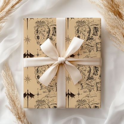 Lord Of The Ring Map Wrapping Paper