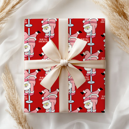 Santa Dancing Wrapping Paper