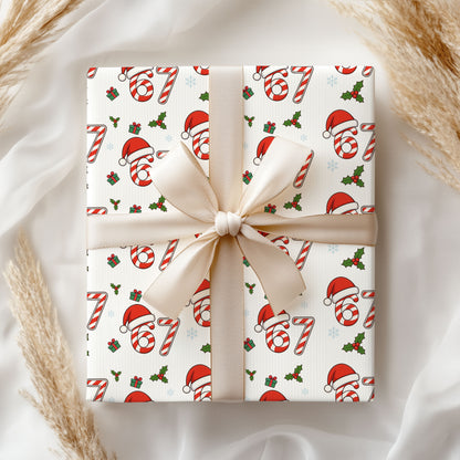 67 Santa Hat Wrapping Paper