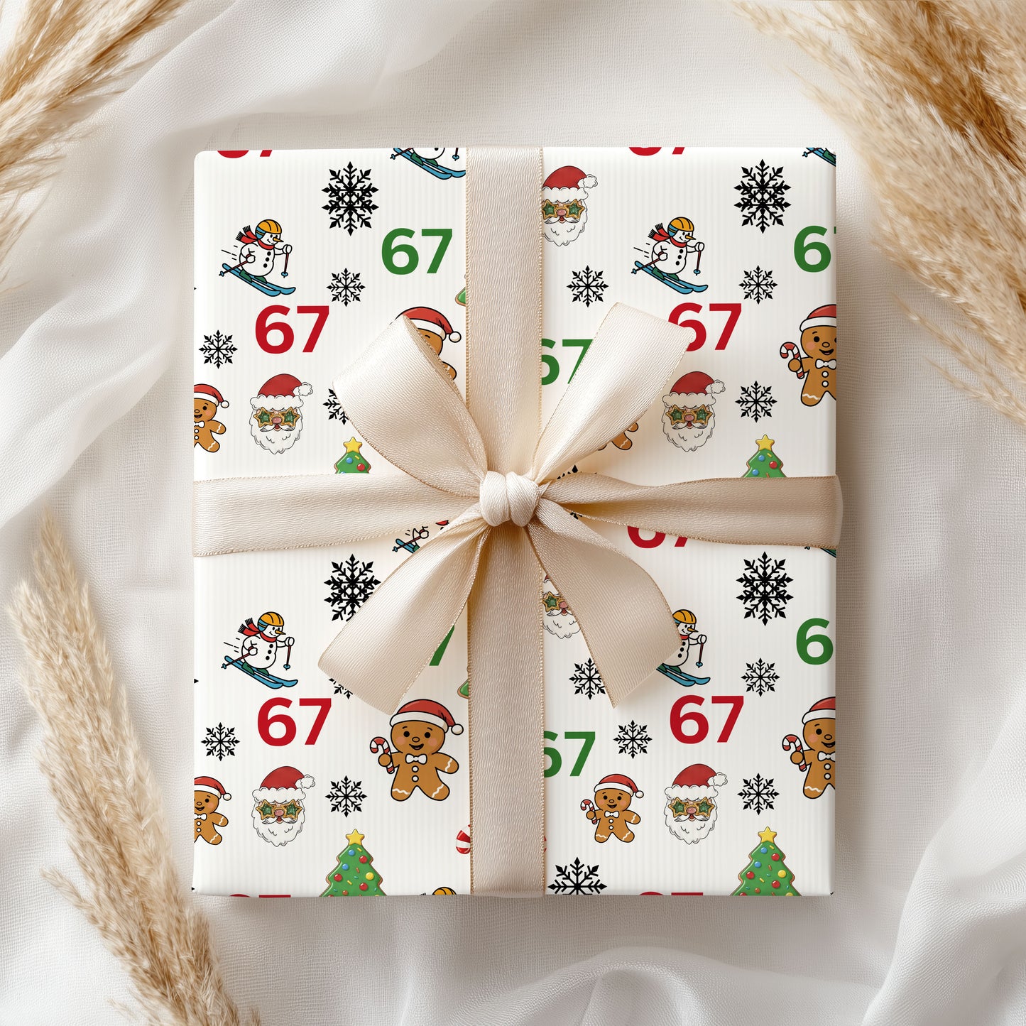 6 7 Wrapping Paper Six Seven Christmas Gift