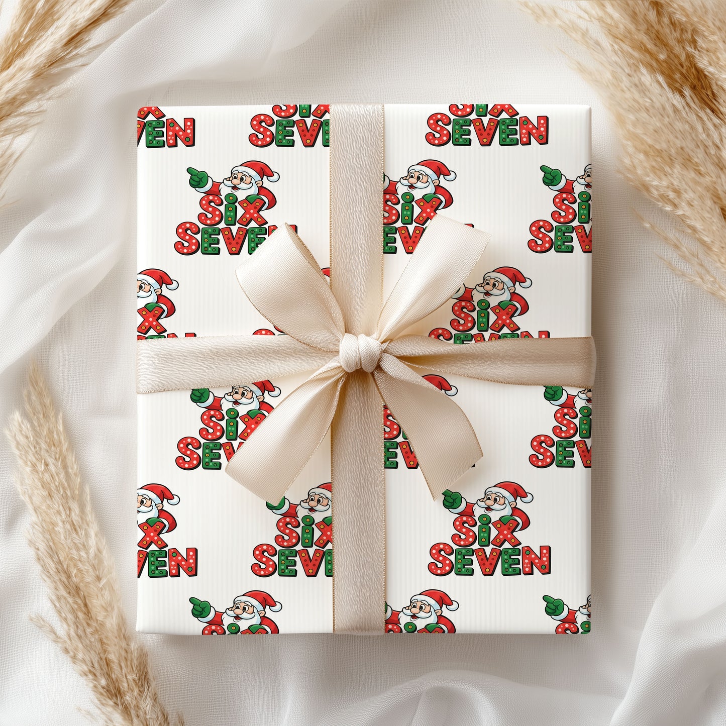 67 Santa Christmas Wrapping Paper Sheet
