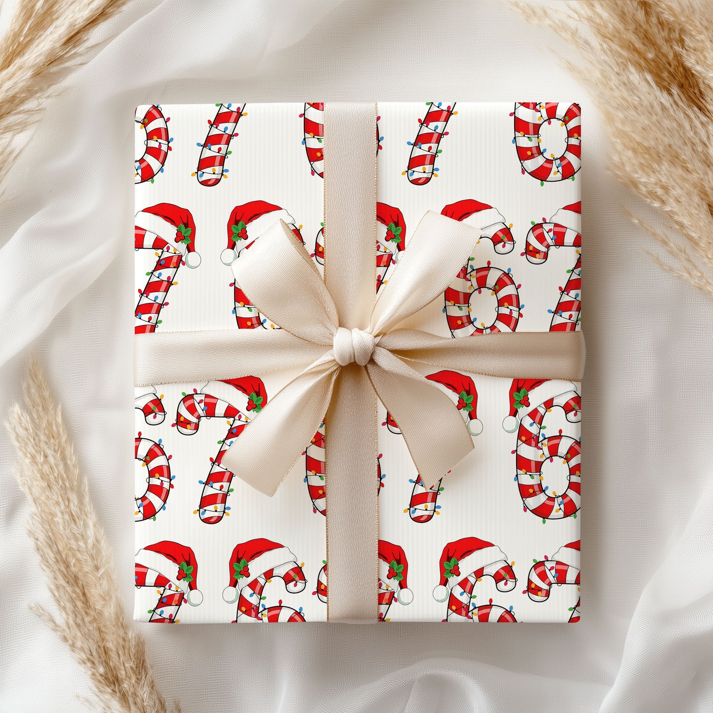 67 Santa Hat Wrapping Paper