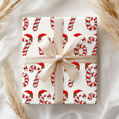 67 Santa Hat Wrapping Paper