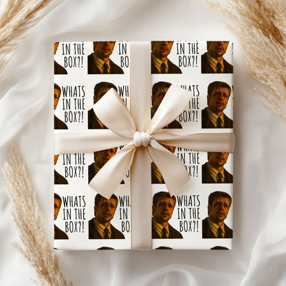 What is in the box Wrapping Paper with Holiday