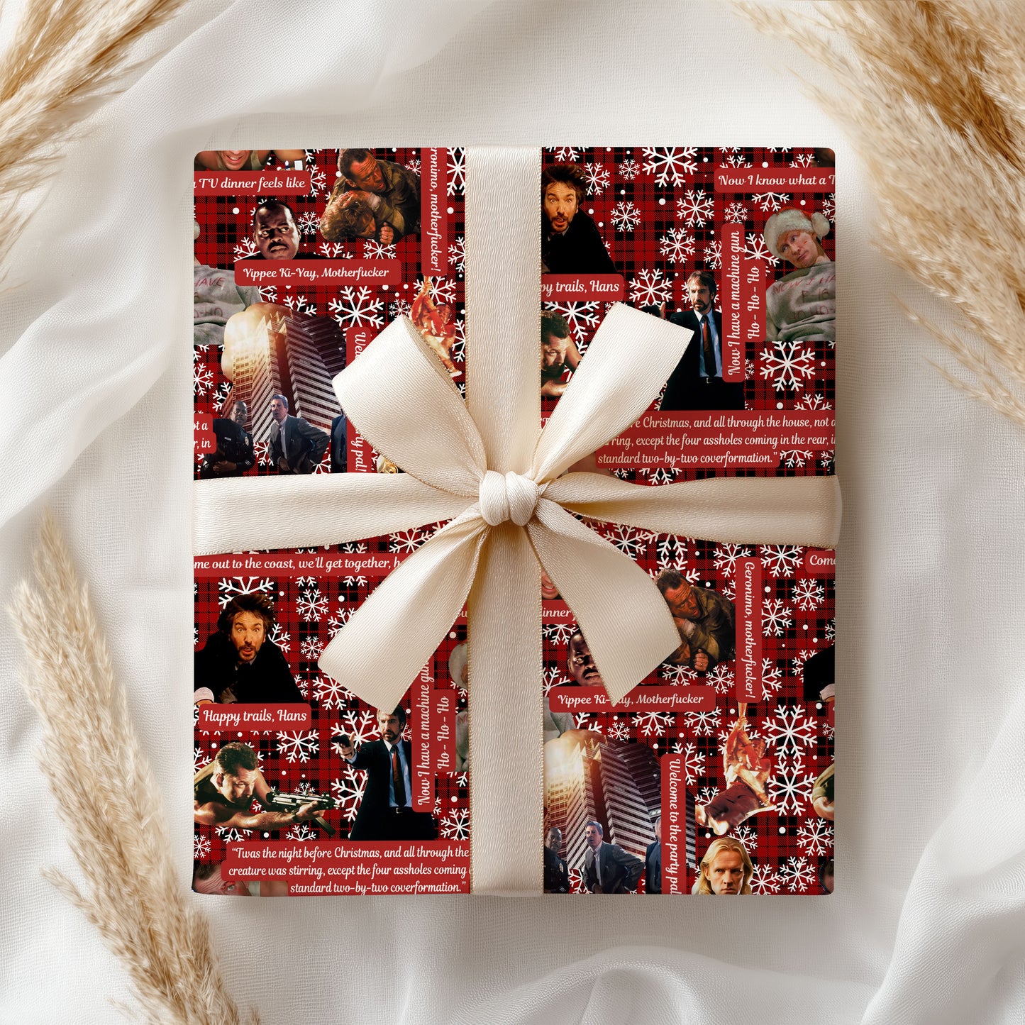 Yippee-ki-yay? ?Die Hard Christmas Wrapping Paper Roll