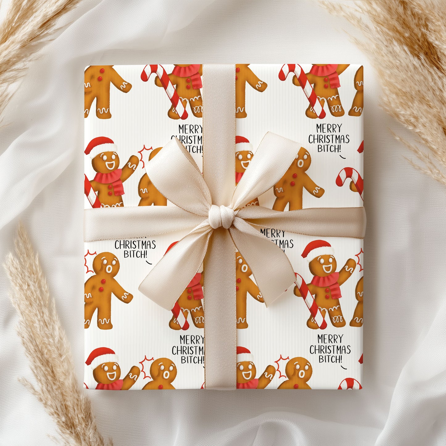 Ginger Merry Christmas Bitch Wrapping Paper
