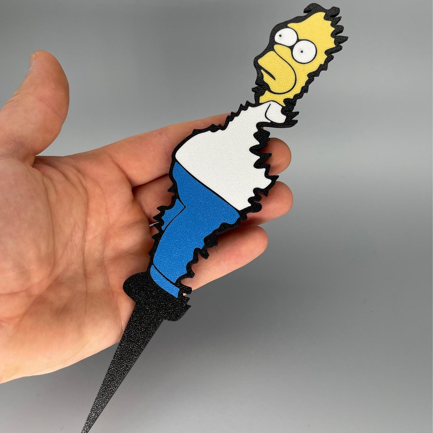 Homer Simpson Plant Stake Sign 3d Printed