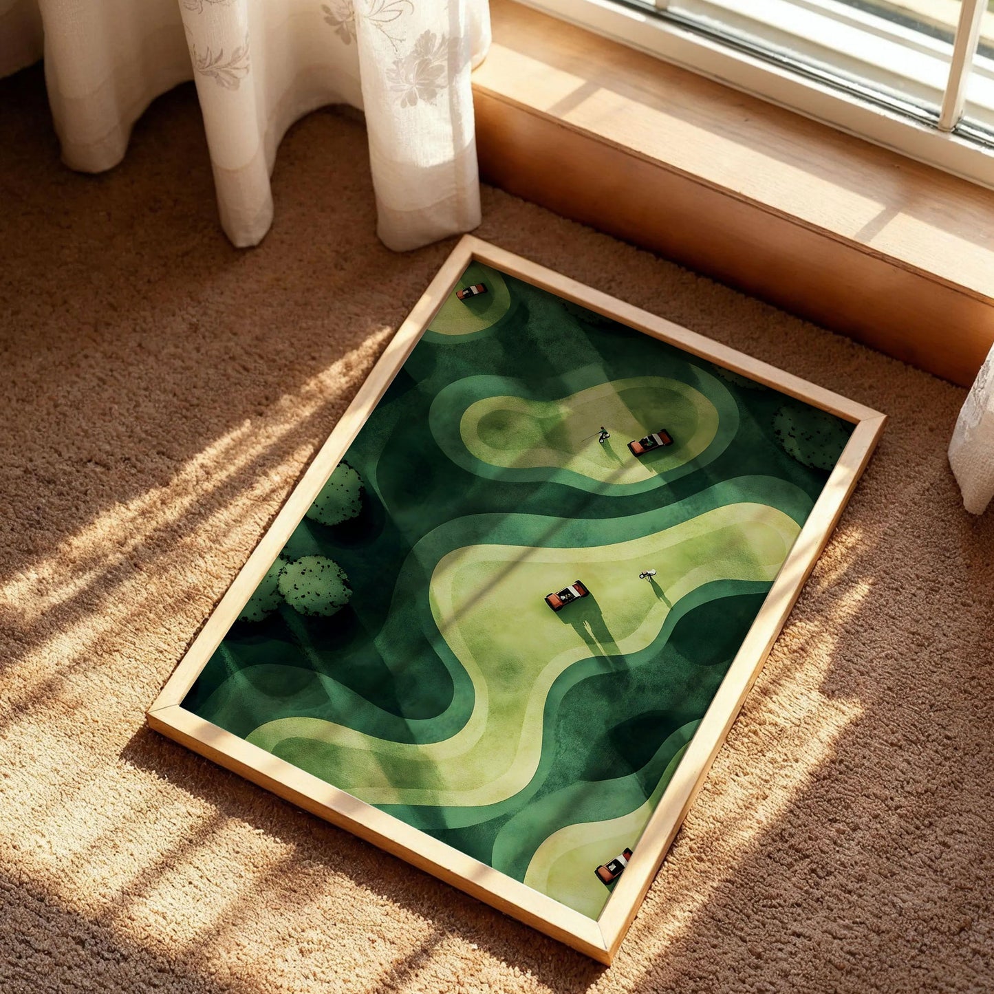Golf Cart Wall Art Print