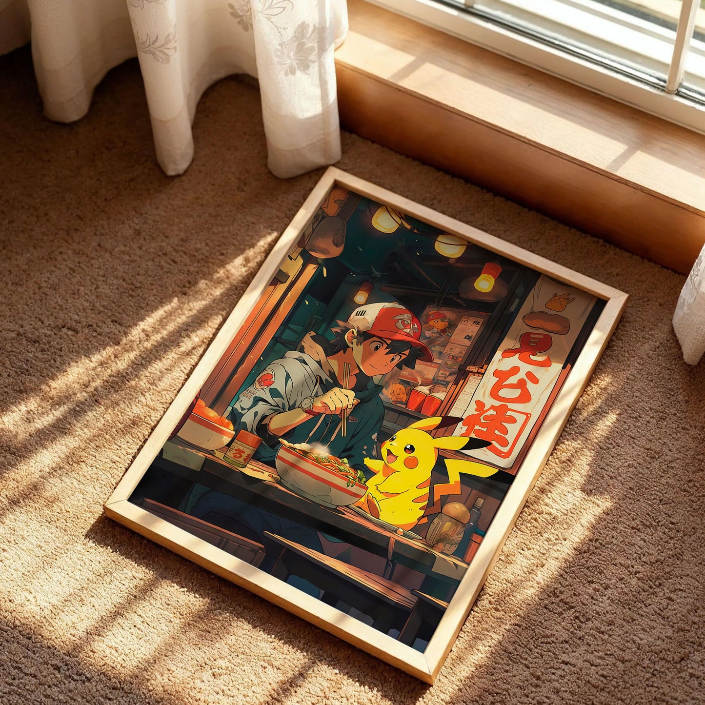 Ash Ketchum and Pikachu Poster