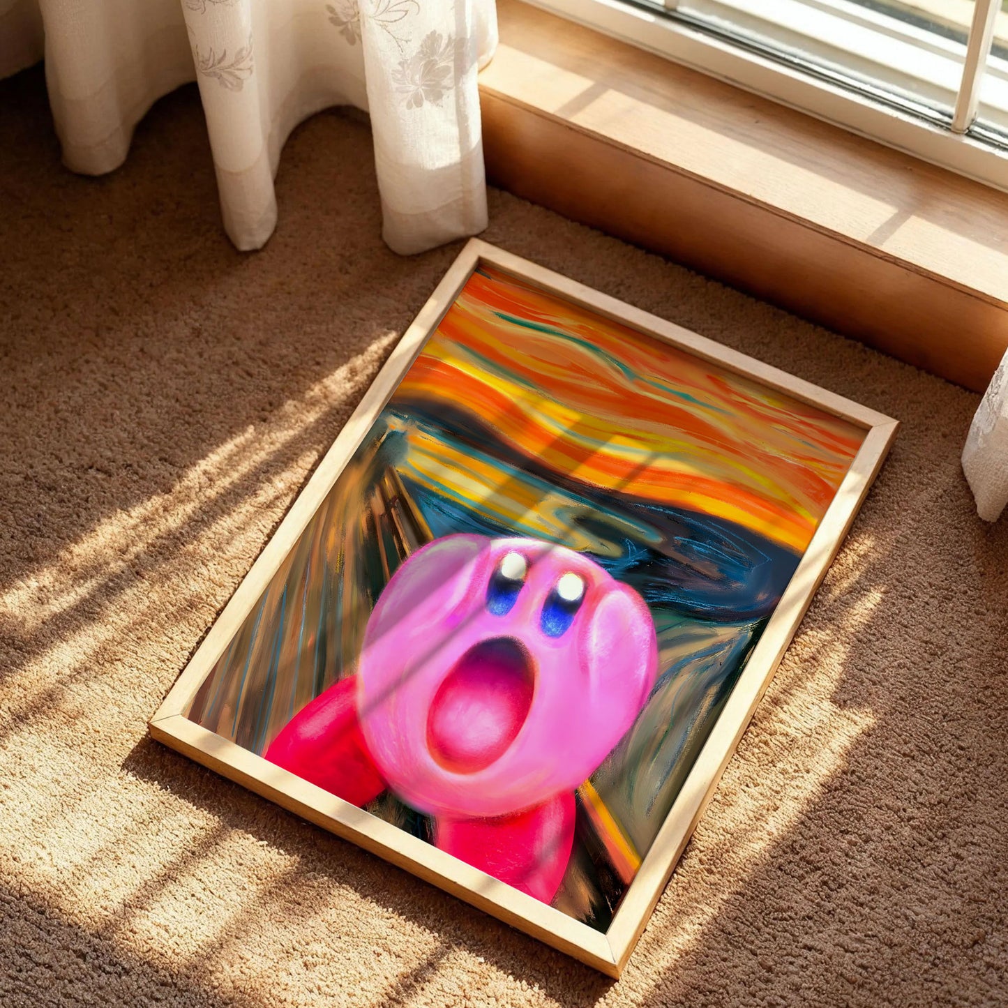 The Scream Kirby Nintendo Poster