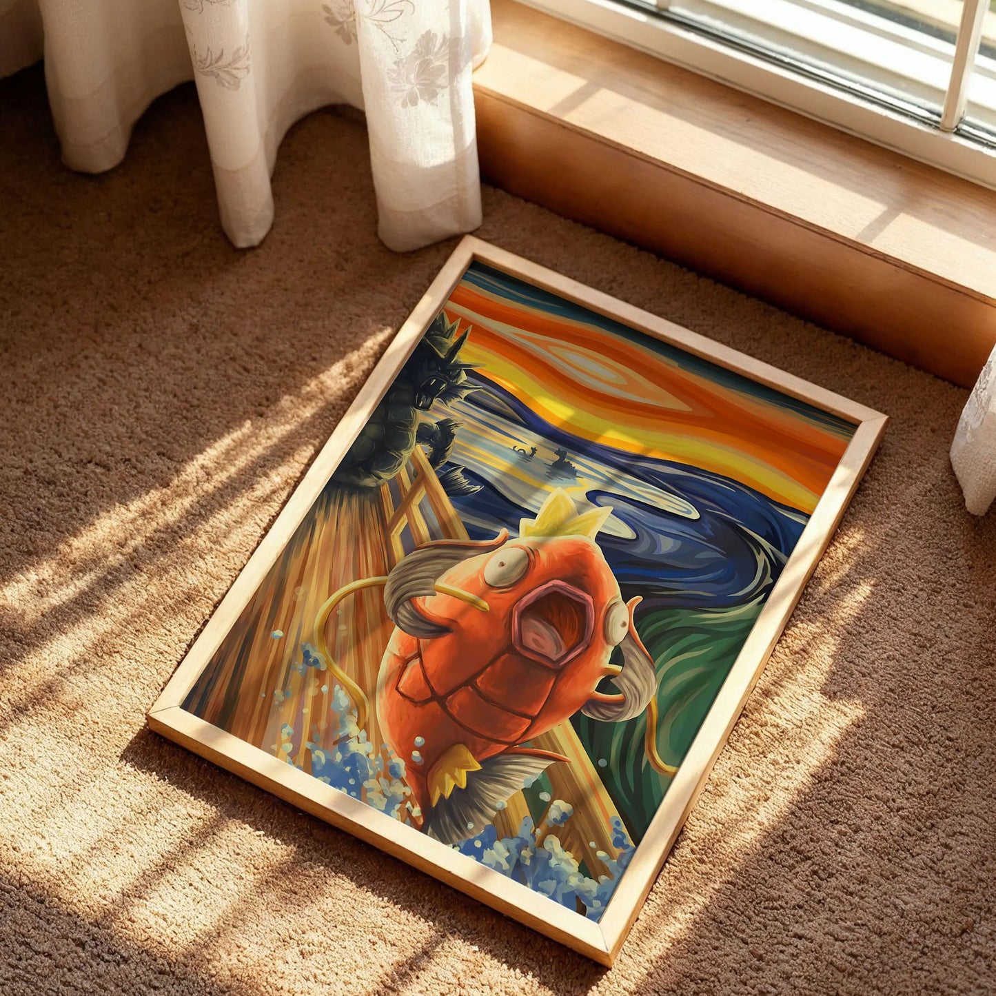 Magikarp Van Gogh Scream Poster