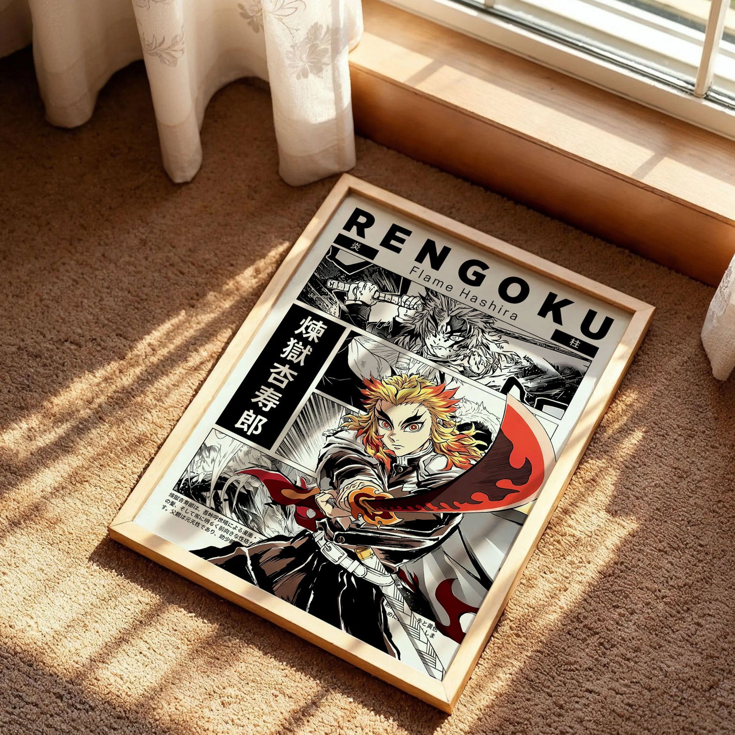 Demon Slayer Mugen Train Arc Rengoku Poster