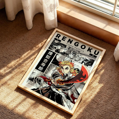 Demon Slayer Mugen Train Arc Rengoku Poster