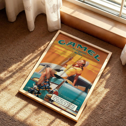 Camel Cigarettes Vintage Poster