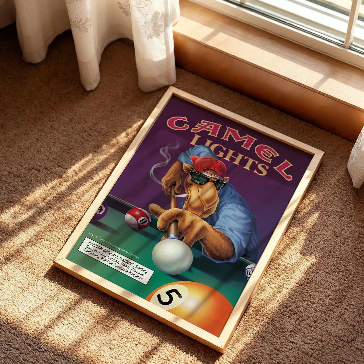 Joe Camel Billiards Poster