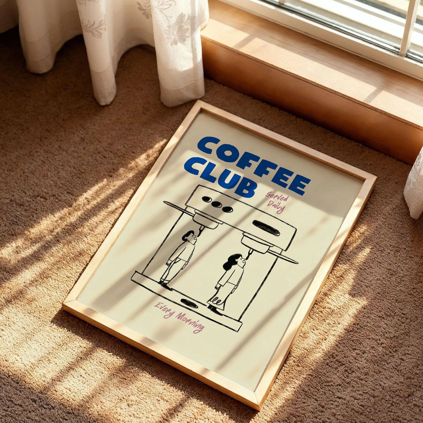 Coffee Club Kitchen Wall Art