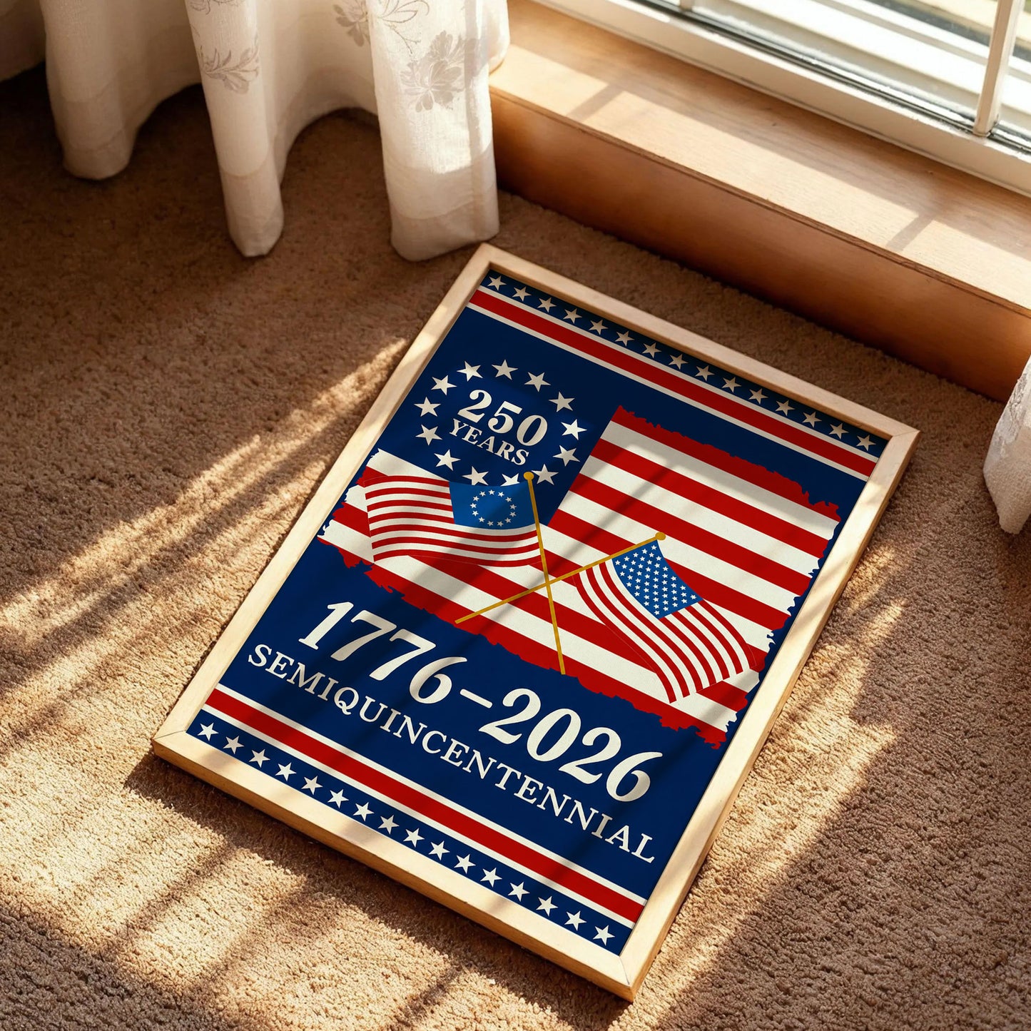 250th Anniversary American 1776-2026 Patriotic Poster