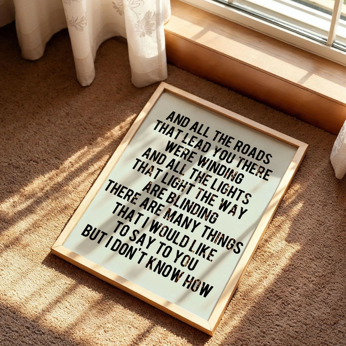 Oasis Poster, Indie Brit Pop Poster