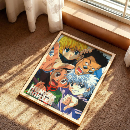 Hunter x Hunter Retro Anime Wall Art