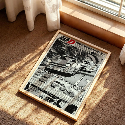 Initial D Anime Manga Poster