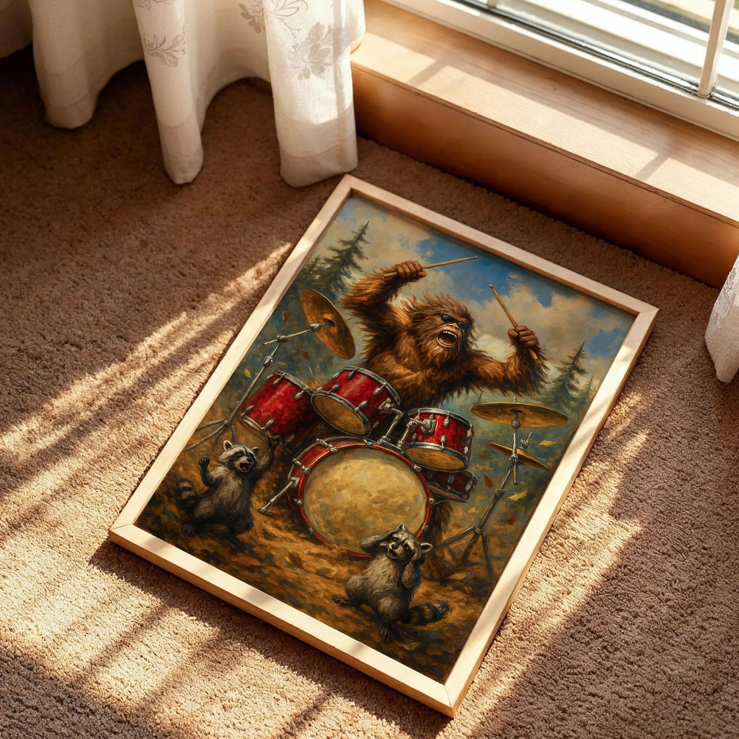 Sasquatch Drummer Poster