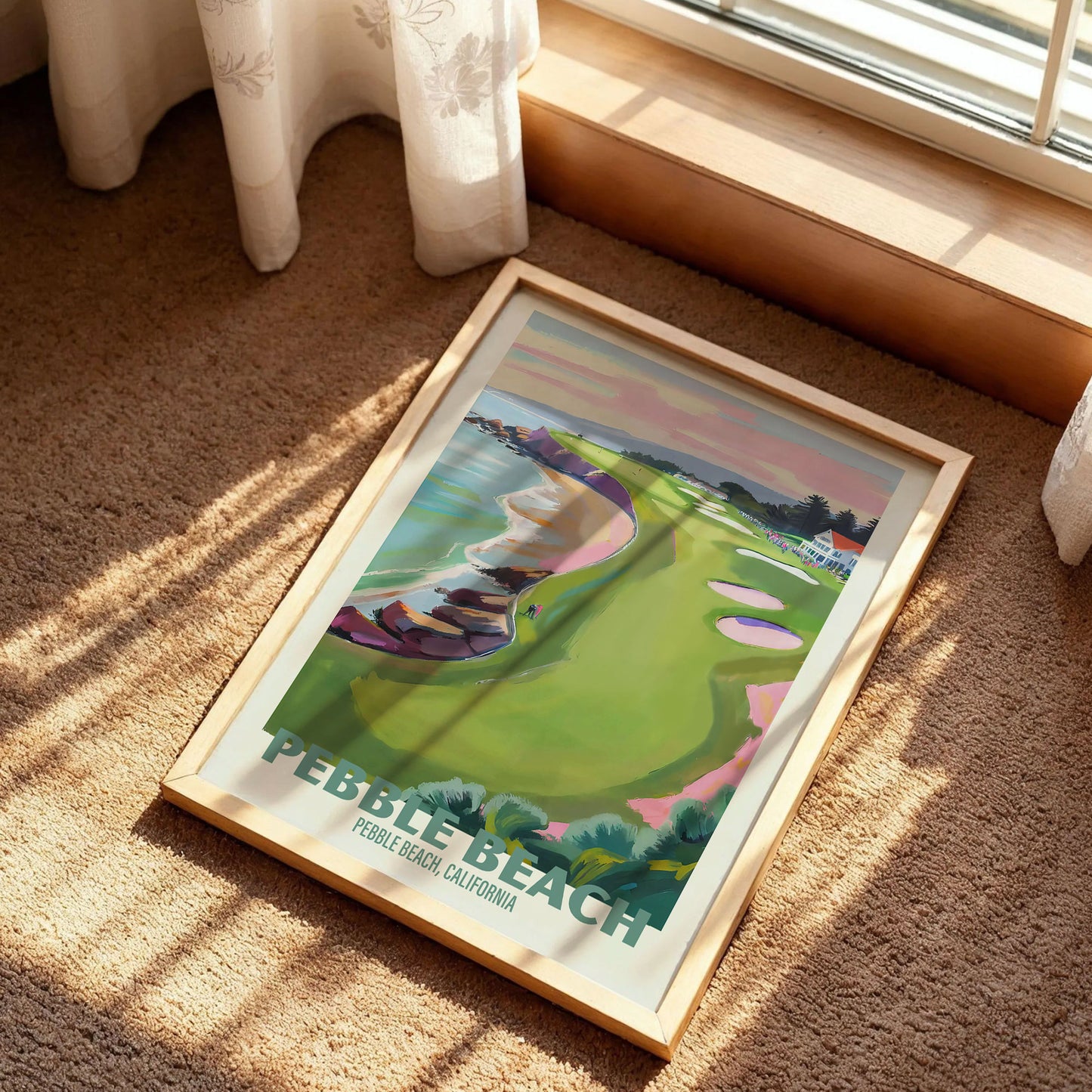Pebble Beach Golf Poster