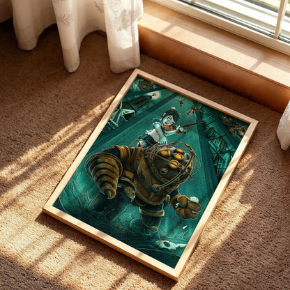 Bioshock Rapture Big Daddy Art Print